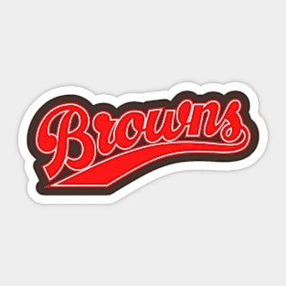 Browns letter Sticker